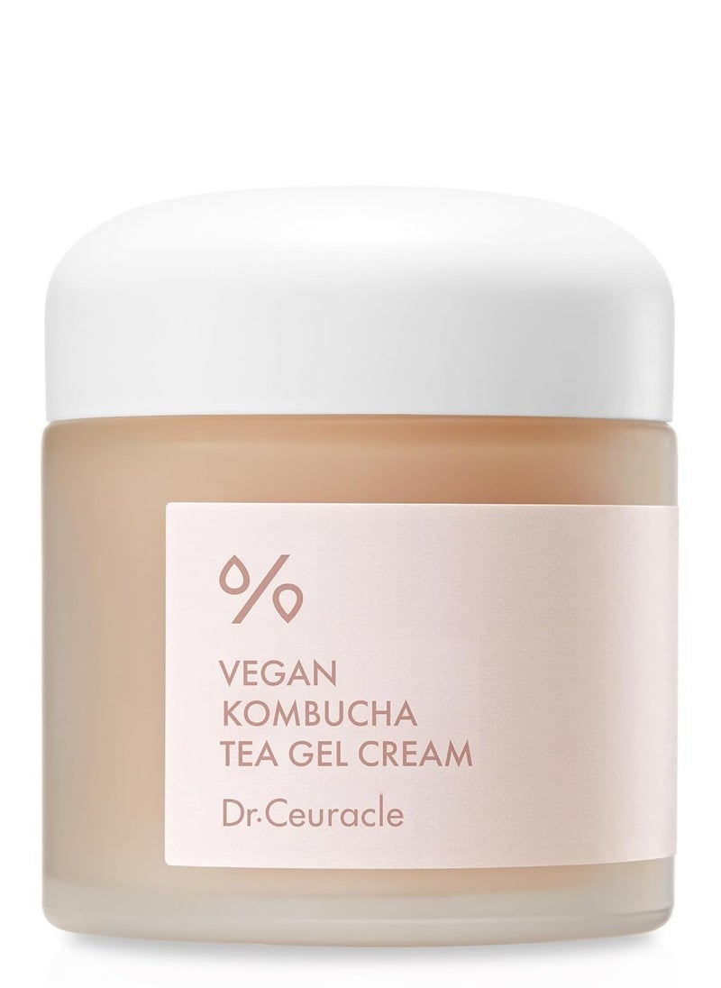 leegeehaam Dr.Ceuracle Vegan Kombucha Tea Gel Cream (75g / 2.64 oz) - Hydrating, Nourishing Korean Skincare with Vegan Fermented Black Tea Complex