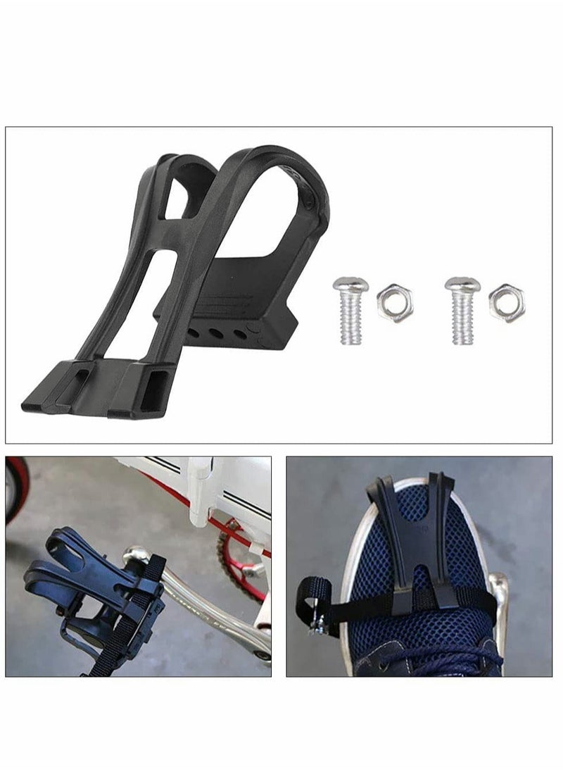 Bicycle Foot Pedal Straps Bicycle Pedal Toe Clip for Exercise Bike Spin Bike And Outdoor Bicycles 1 Pairs
