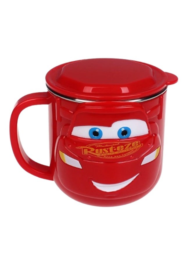 Lightning McQueen Red Stainless Steel Insulated 3D Cup with Lid (250ml)