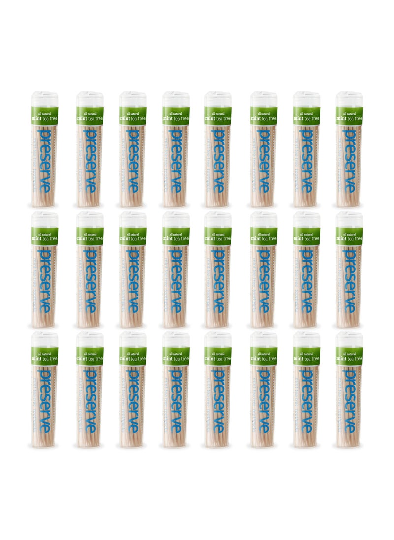 Preserve Toothpicks, Mint Tea Tree, 24 canisters
