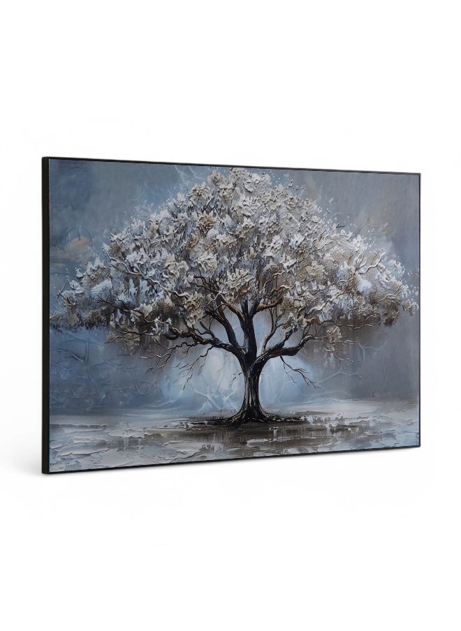Fossel Tree Framed Picture with ABS High Gloss Surface - 60x90x2.5 cm