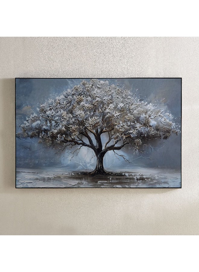 Fossel Tree Framed Picture with ABS High Gloss Surface - 60x90x2.5 cm