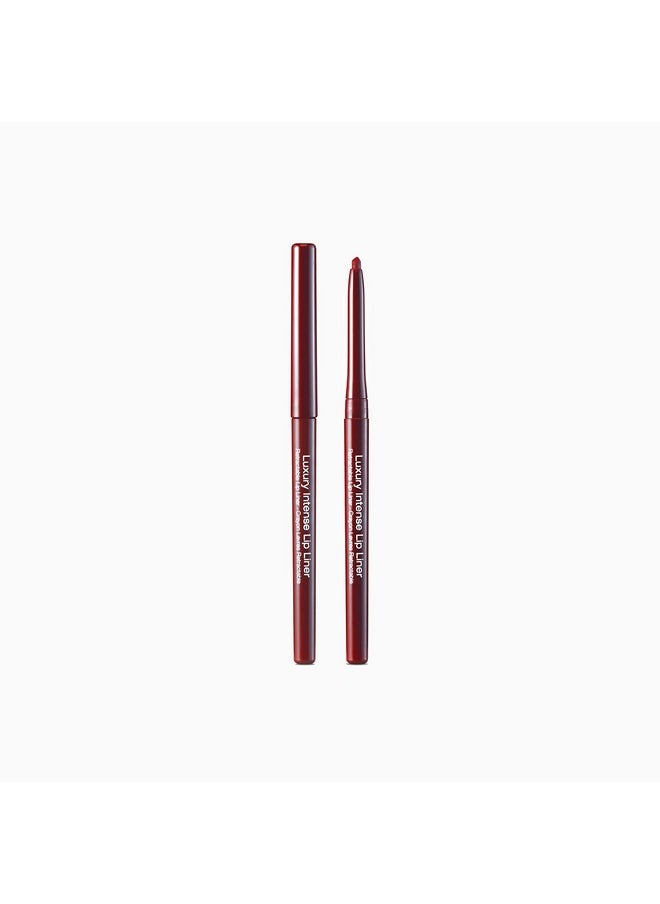 Luxury Intense Lip Liner 4 Pack (Dark Plum Purple, Deep Red, Bright Red, Black)