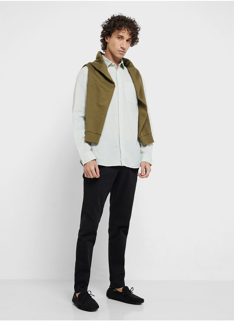 Jrebrow Stripe Regular Fit Shirt