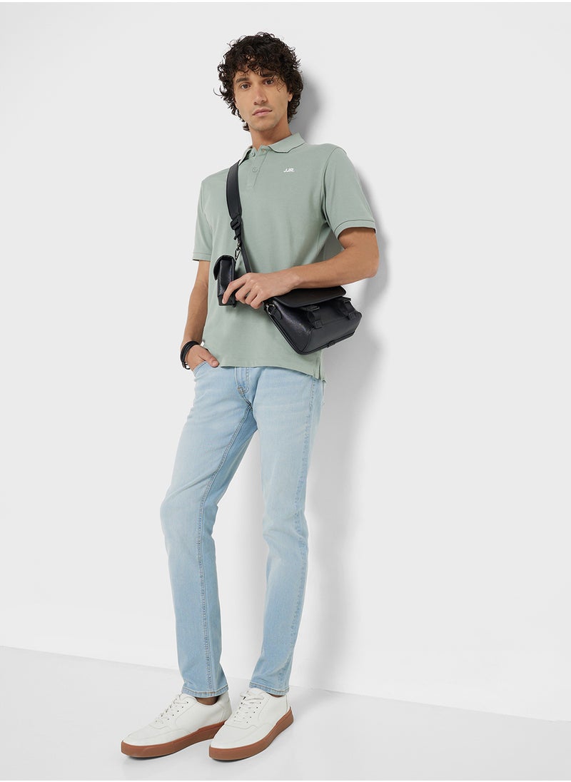 Jrebluke Jjcraft Slim Fit Light Wash Jeans