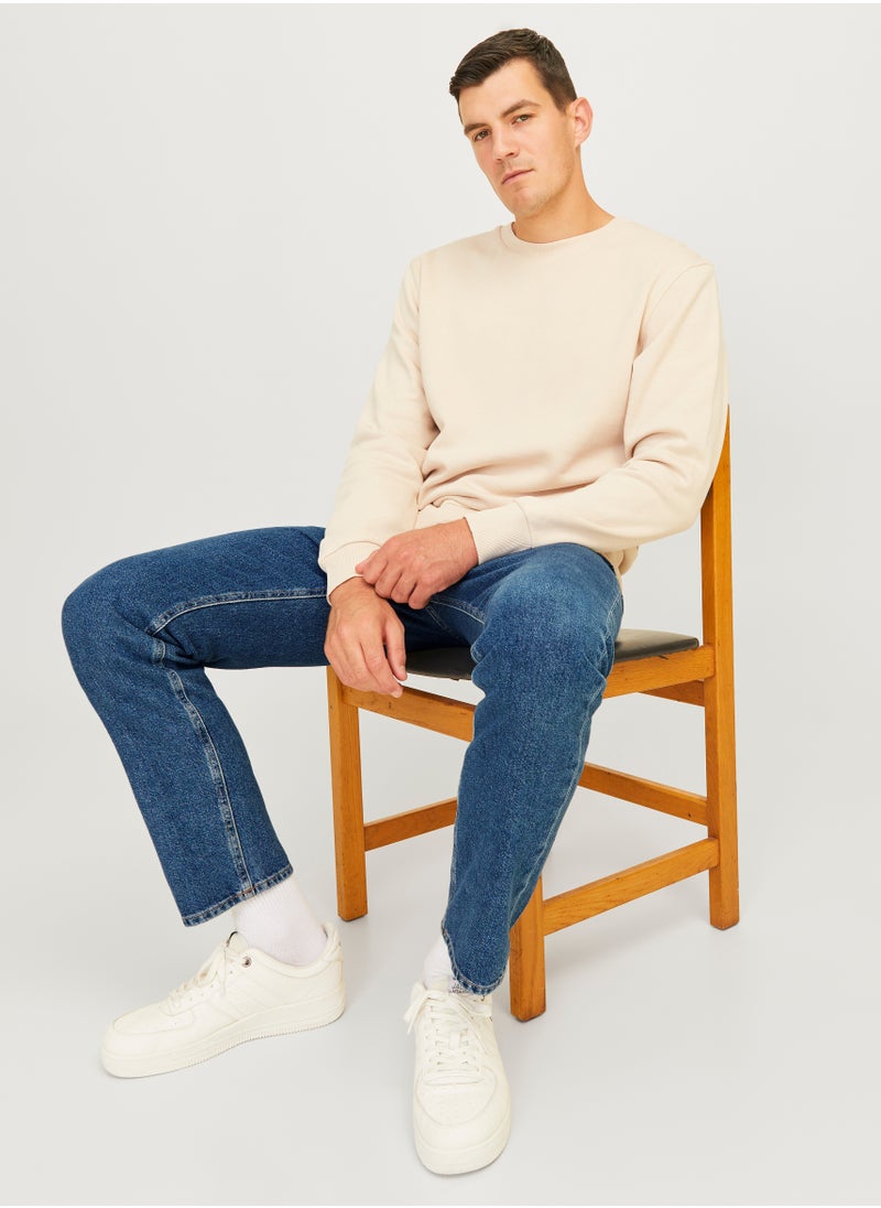 Jrebryan Jjcraft Realxed Fit Mid Wash Jeans