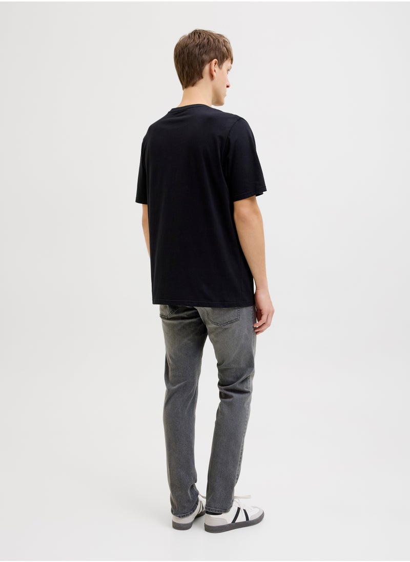 Jrebluke Jjcraft Stright Fit Light Wash Jeans