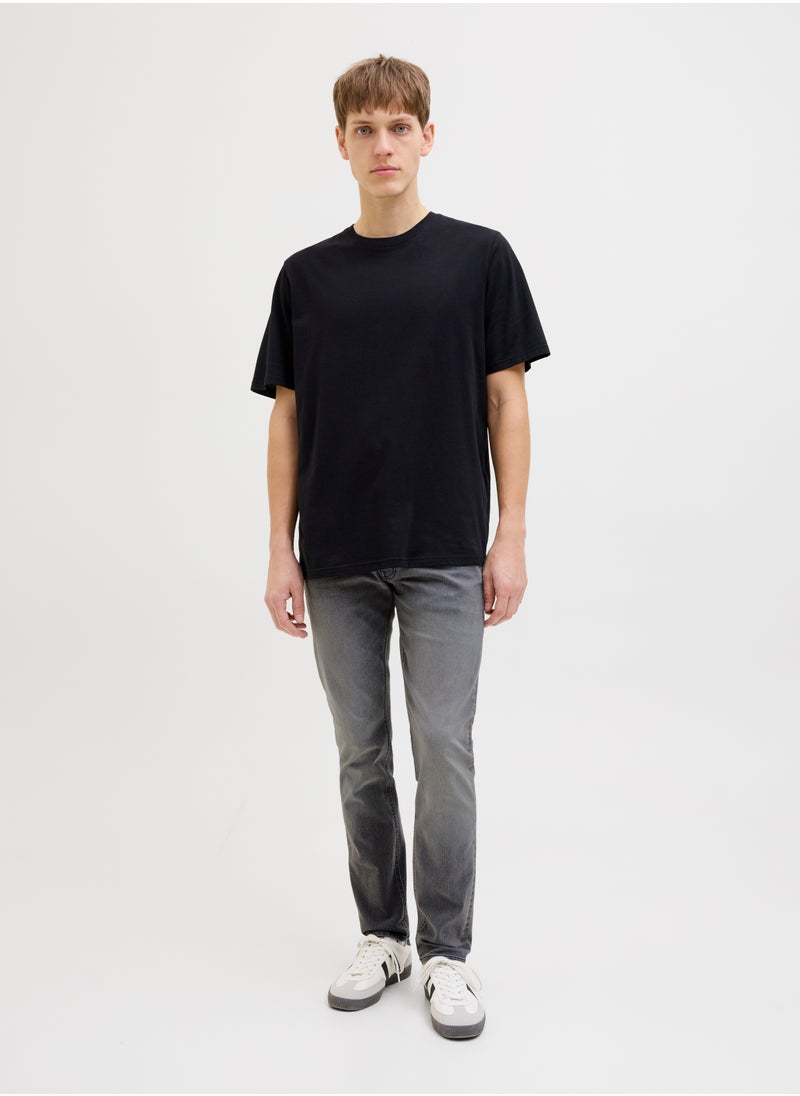 Jrebluke Jjcraft Stright Fit Light Wash Jeans