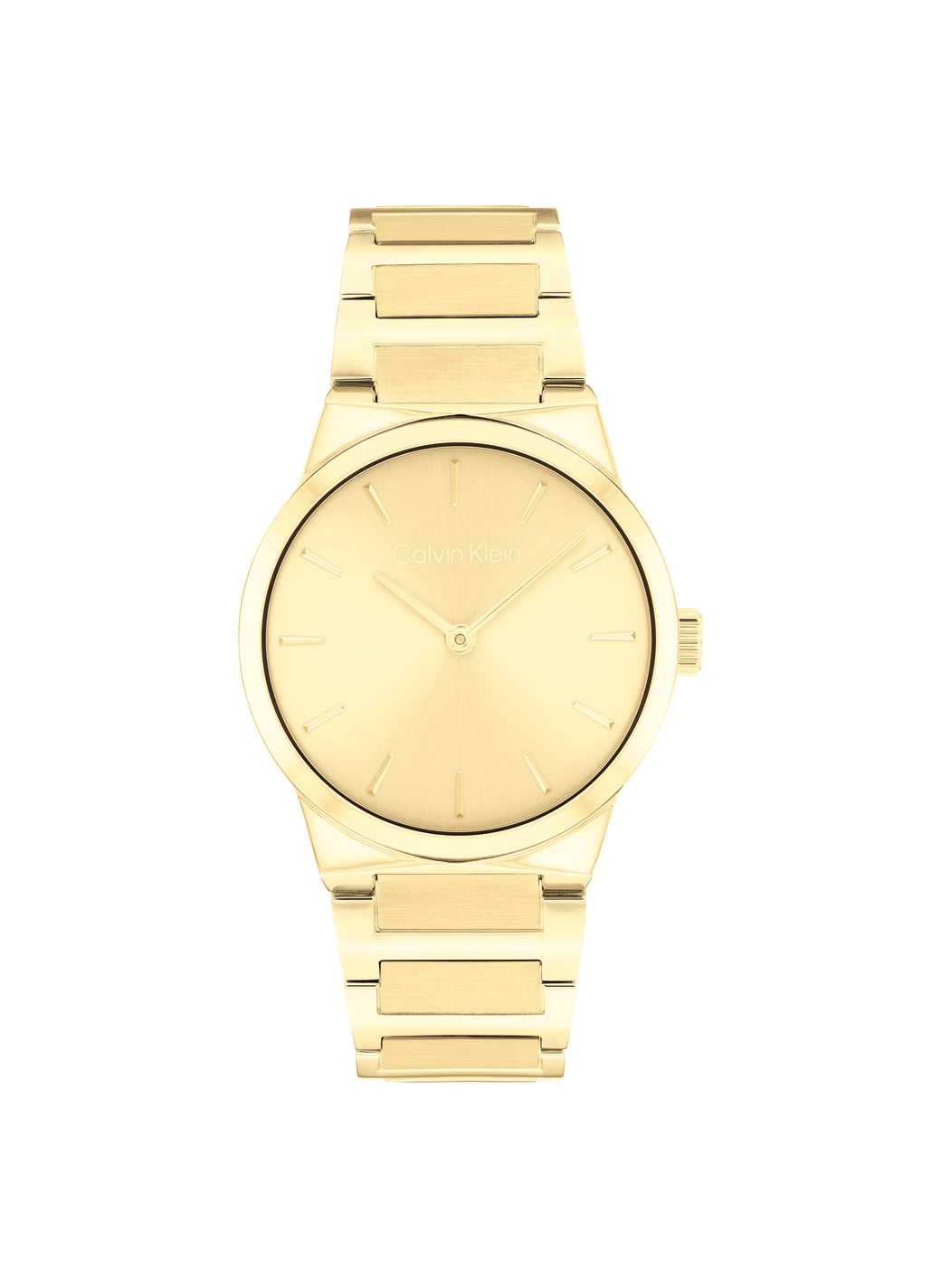 Linear Elegance Steel Strap Analog Watch
