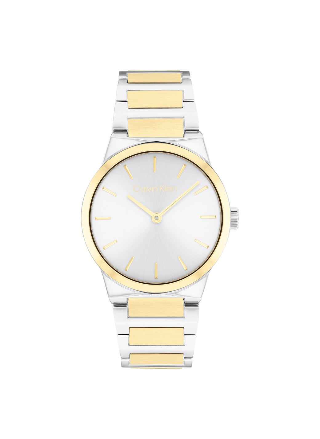 Linear Elegance Steel Strap Analog Watch