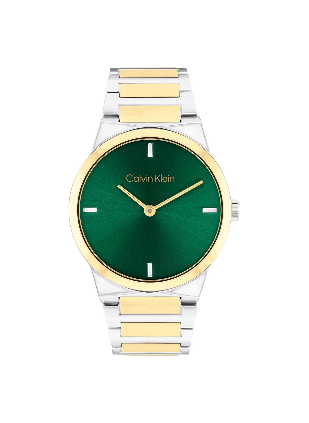 Linear Elegance Steel Strap Analog Watch