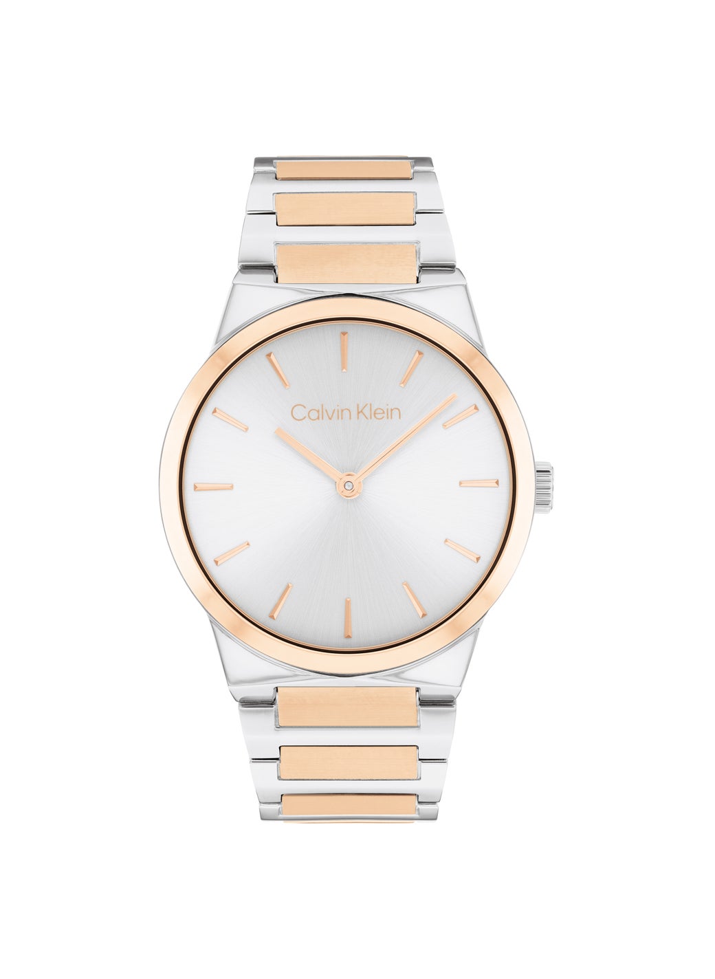 Linear Elegance Steel Strap Analog Watch