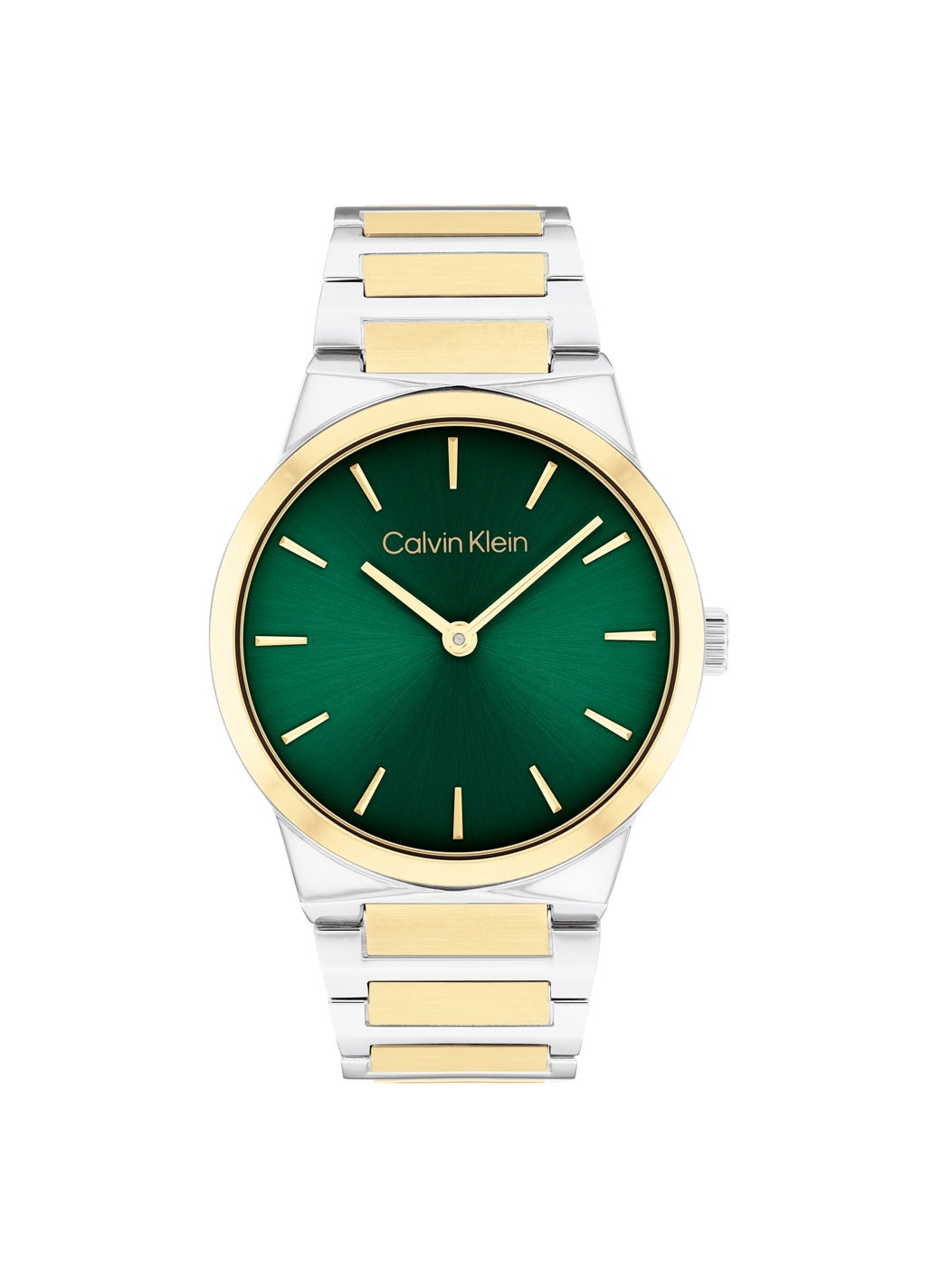 Linear Elegance Steel Strap Analog Watch