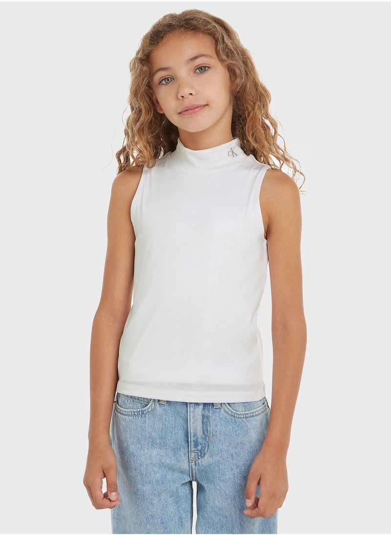 Youth Mockneck Tank Top