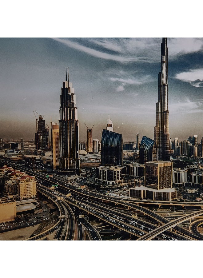 Fossel Skyline Framed Picture - 60x90x2.5 cm