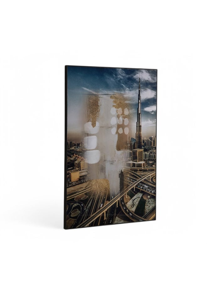 Fossel Skyline Framed Picture - 60x90x2.5 cm