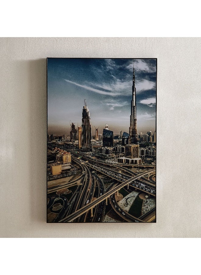 Fossel Skyline Framed Picture - 60x90x2.5 cm