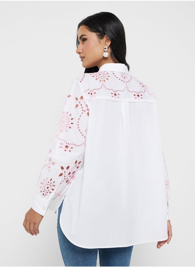 Cambria Cotton Embroidered Top