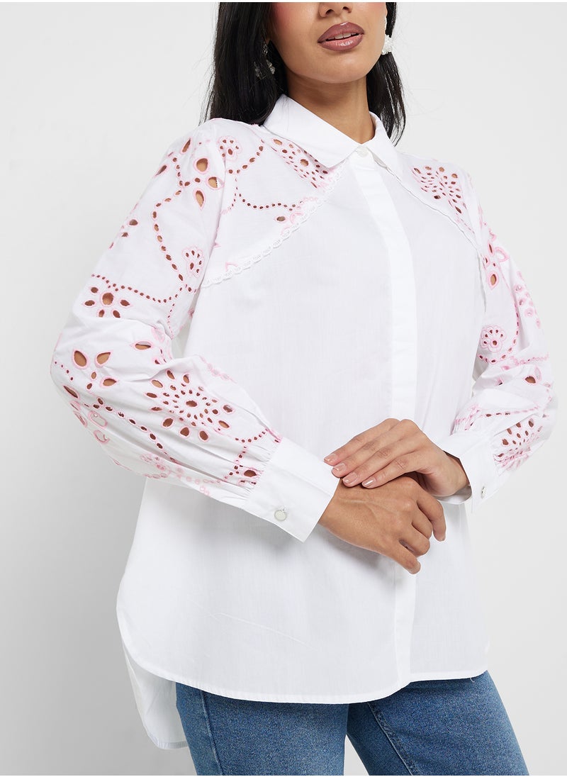 Cambria Cotton Embroidered Top
