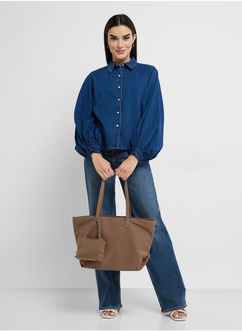 Zaves Chambray Slv Shirt
