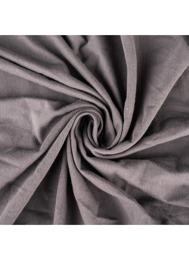 SheetWorld Fitted Pack N Play (Graco Square Playard) Sheet - Dark Grey Jersey Knit- Made In USA