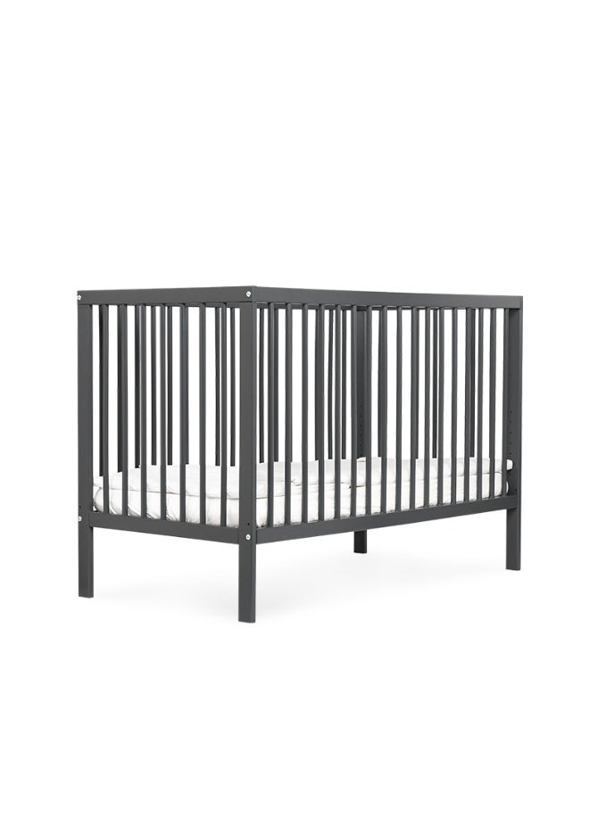 Mokee 2 in 1 Scandinavian Convertible Mini Cot Bed 120x60cm - Stone Blue