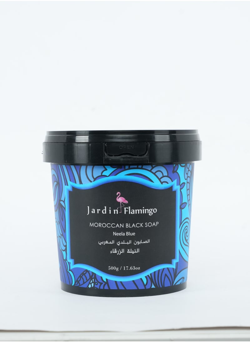 Moroccan Black Soap 500g - Neela Blue
