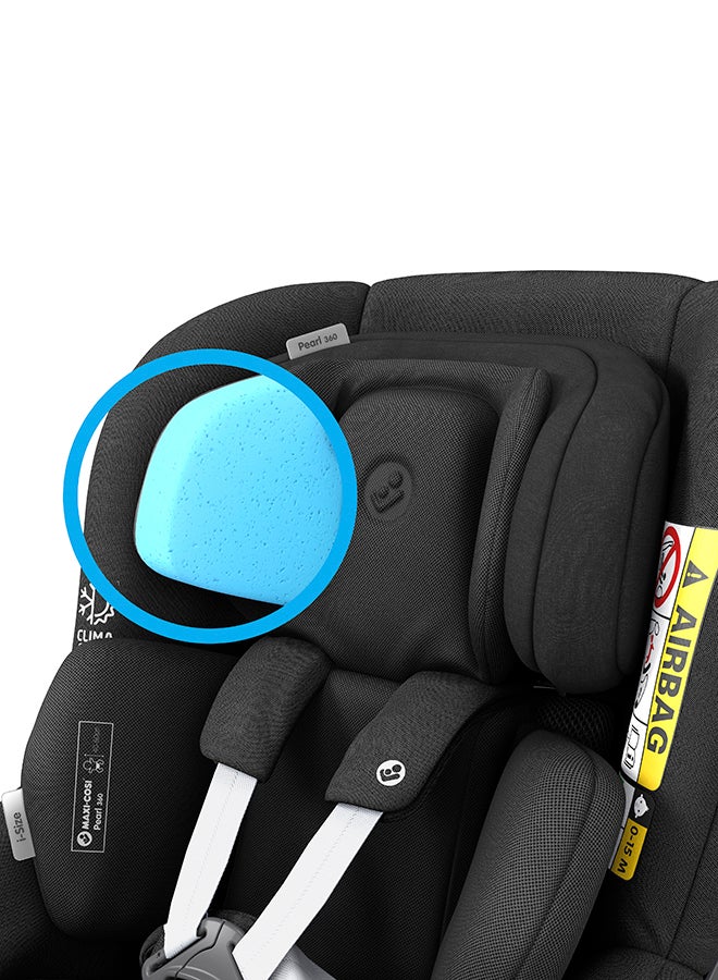Pearl 360 Car Seat Authentic Black