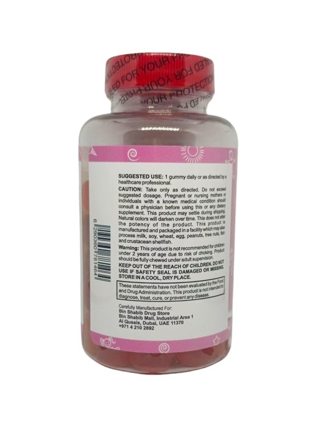 Healthy Gummies Vitamin D-3 Peach Mango And Strawberry Flavored 60 Gummies