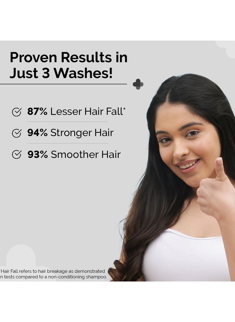 Peptide- Stem Cell Hair Fall Control Shampoo | Paraben & Sulphate Free | Reduces hair fall and breakage | Improves Scalp health - 200 ml