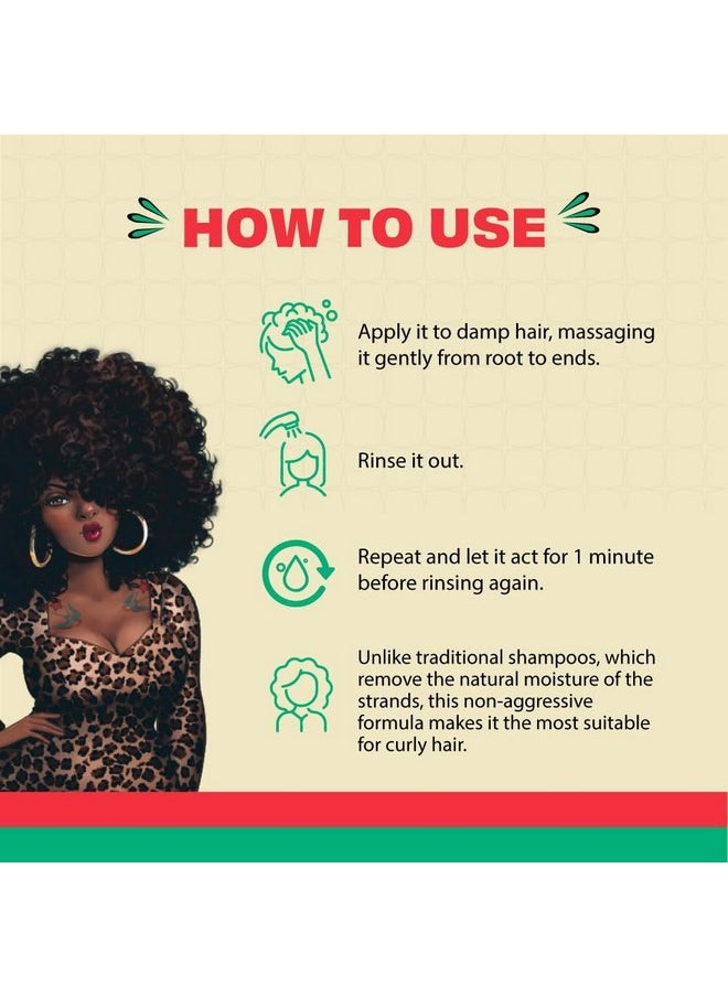 Lola From Rio - Meu Cacho Minha Vida - Hydrating Shampoo For Defined, Soft, Vibrant Curls, Nourishing, Mousturizing, Paraben, Sulfate-free 16.9 Fl Oz