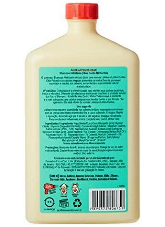 Lola From Rio - Meu Cacho Minha Vida - Hydrating Shampoo For Defined, Soft, Vibrant Curls, Nourishing, Mousturizing, Paraben, Sulfate-free 16.9 Fl Oz