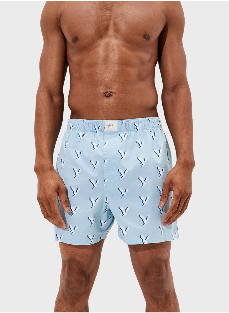 Logo Print Boxers