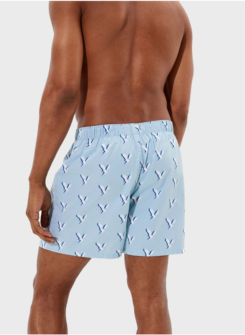 Logo Print Boxers