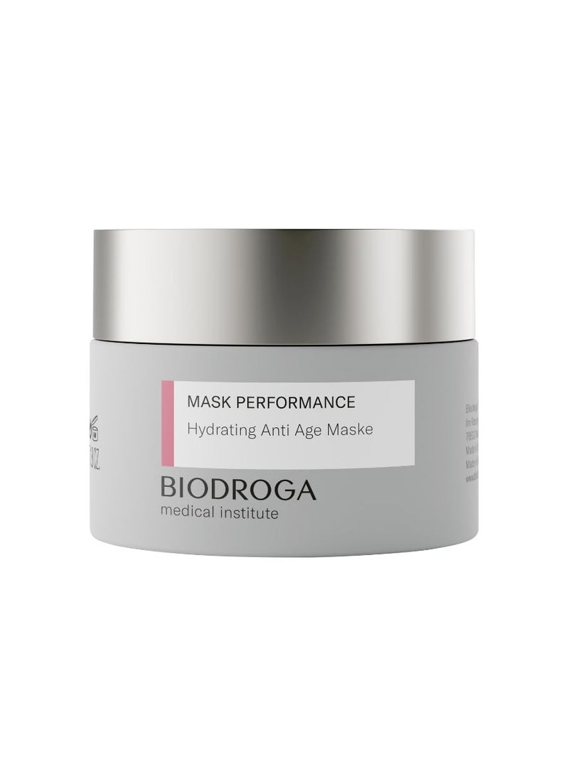 Biodroga Mask Performance - Hydrating + Firming Anti Age Mask (1.8 oz) - with 5 Peptide Complex, Oligo Hyaluronic Acid - NO Fragance, Colouring, Silicons, Mineral Oil, Parabens, Gluten, Lactose, PEGs
