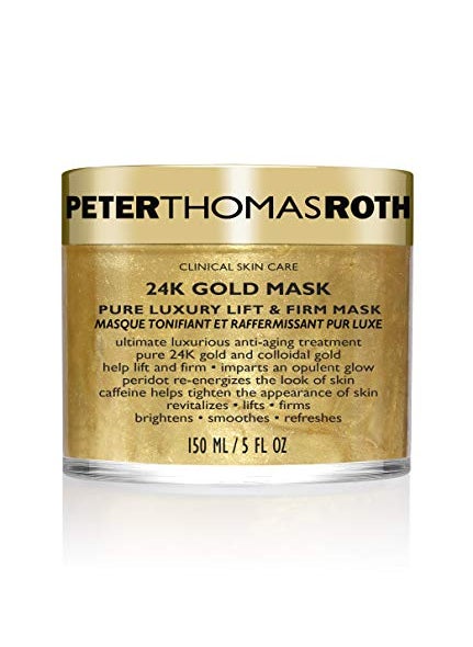 Peter Thomas Roth | 24K Gold Mask | Pure Luxury Lift & Firm, Anti-Aging Gold Face Mask, Helps Lift, Firm and Brighten the Look of Skin, 5 Fl Oz (Pack of 1)