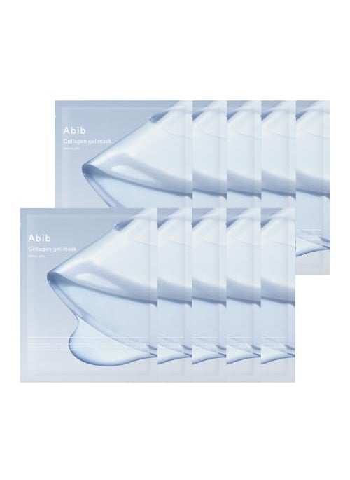 Abib Collagen Gel Mask Sedum Jelly 10 Sheets (Hydrating) I Korean Vegan Collagen, Cooling Hydrating Hyaluronic Acid Hydrogel Face Mask Skin Care