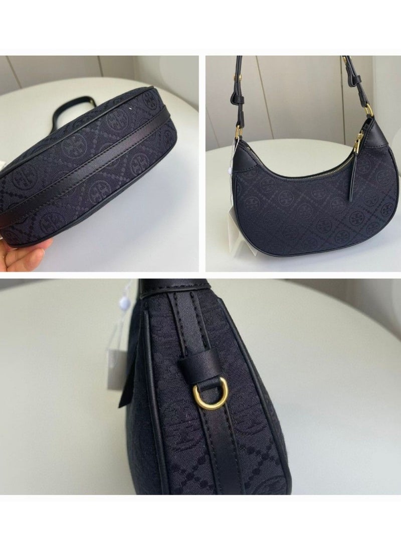 T Monogram Crescent shoulder bag
