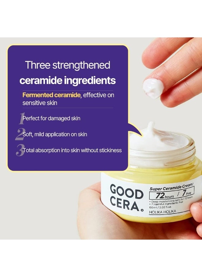 [] Good Cera Super Ceramide Cream 2.03 Fl.Oz. (60Ml) - 72 Hours Long Lasting Moisturizing Facial Cream, Hypoallergenic Ph5.5 Ceramide Cream For Sensitive And Dry Skin