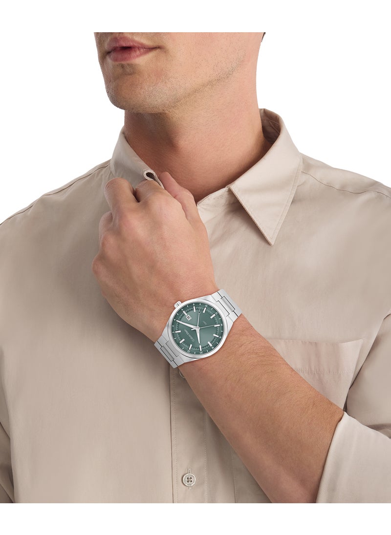 Distinguish Steel Strap Analog Watch