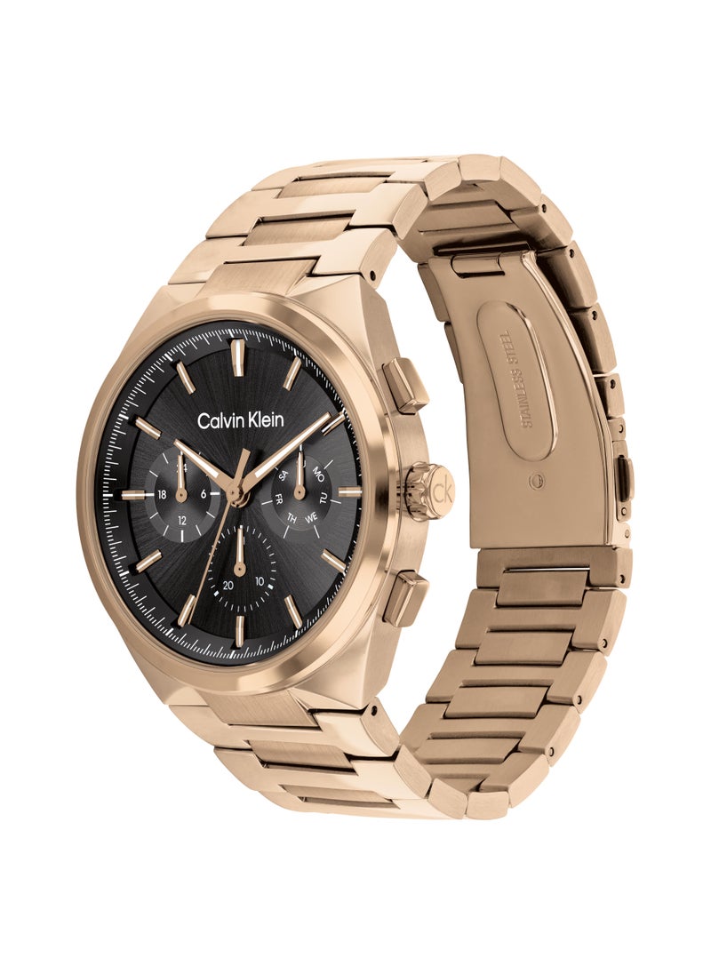 Distinguish Steel Strap Analog Watch