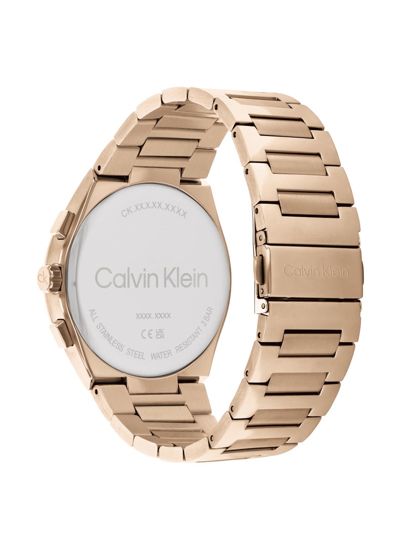 Distinguish Steel Strap Analog Watch