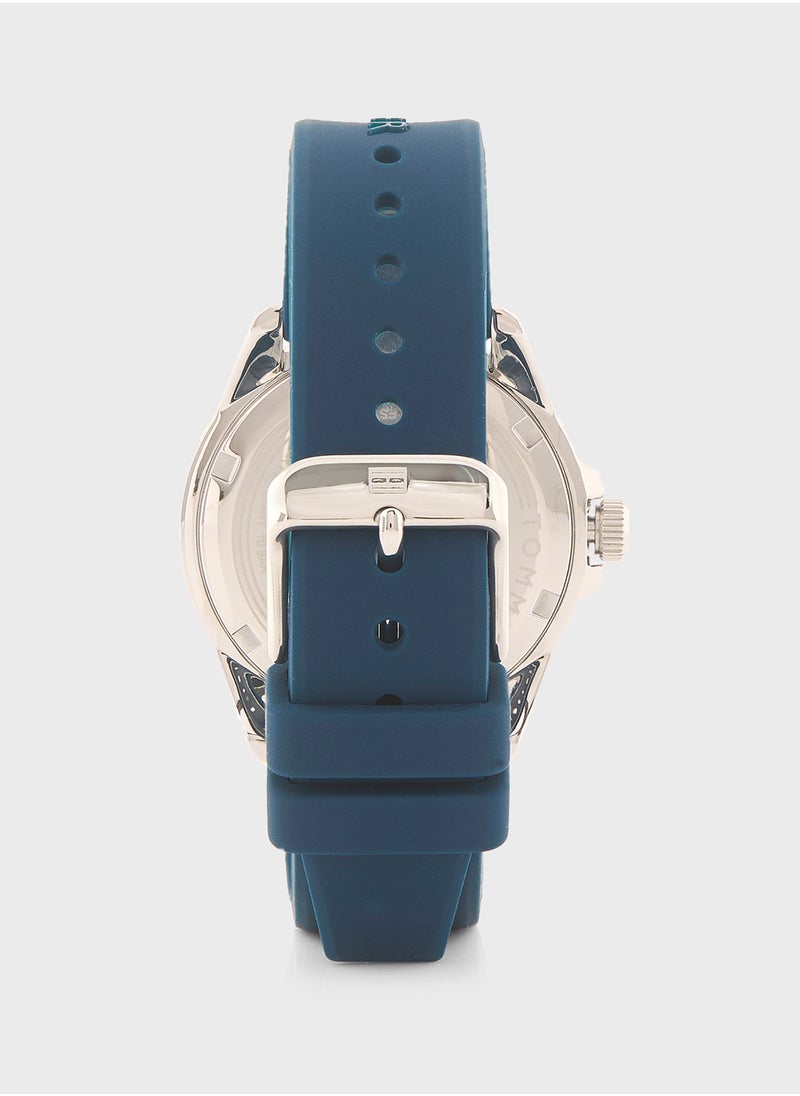 Casual Pu Strap Analog Watch