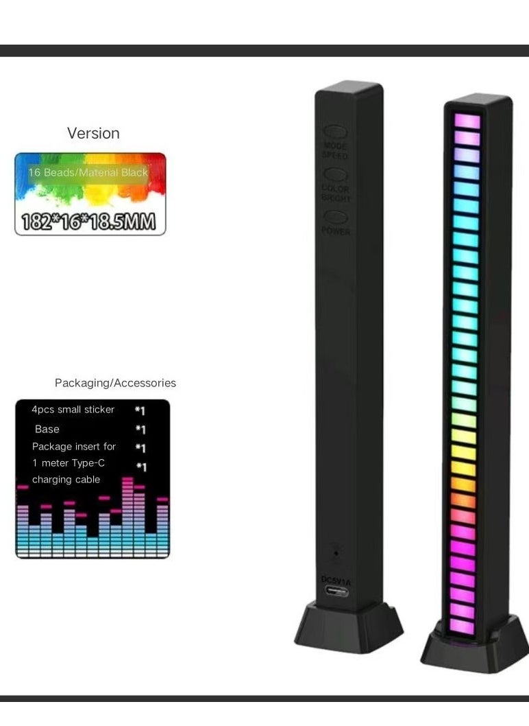 RGB to capture atmospheric light, computer desktop, voice control, esports audio, three-dimensional car music rhythm, dazzling LED sensor light.