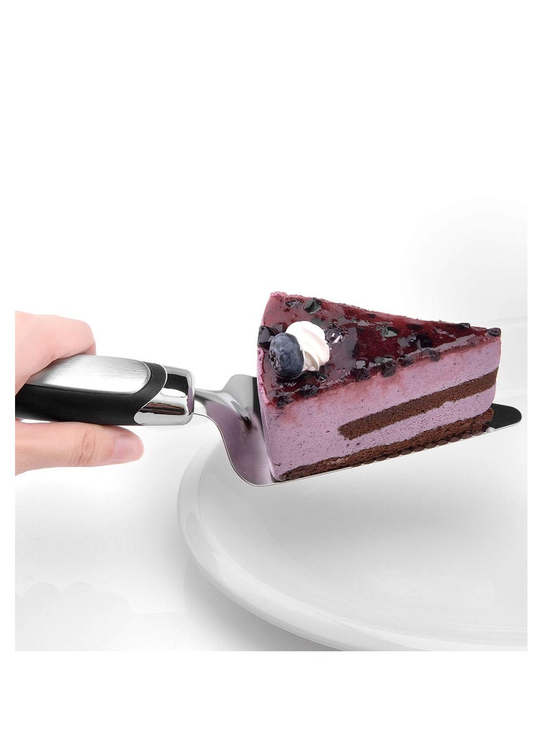 2PCS Flatware Pie Server Stainless Steel Cake Cutter, Pizza/Tart/Dessert Slicer.