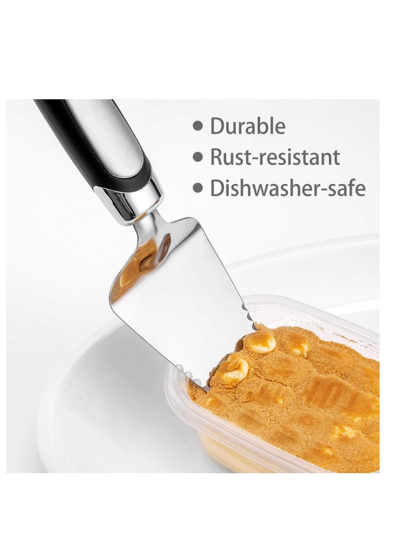 2PCS Flatware Pie Server Stainless Steel Cake Cutter, Pizza/Tart/Dessert Slicer.