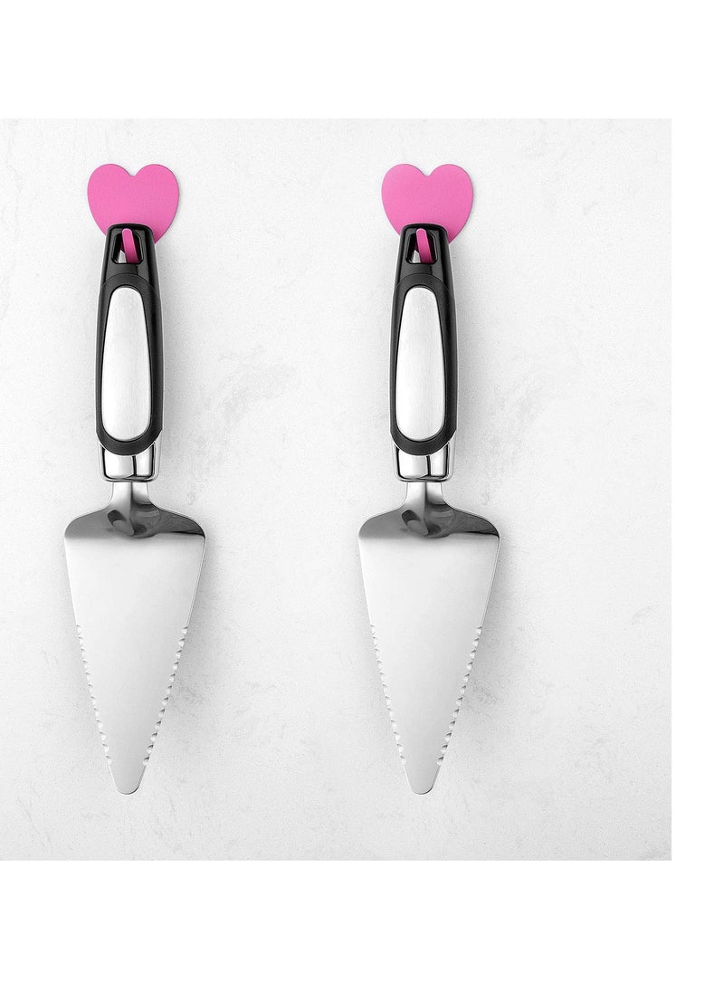 2PCS Flatware Pie Server Stainless Steel Cake Cutter, Pizza/Tart/Dessert Slicer.