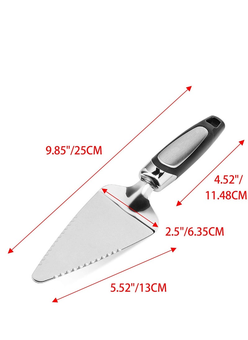 2PCS Flatware Pie Server Stainless Steel Cake Cutter, Pizza/Tart/Dessert Slicer.