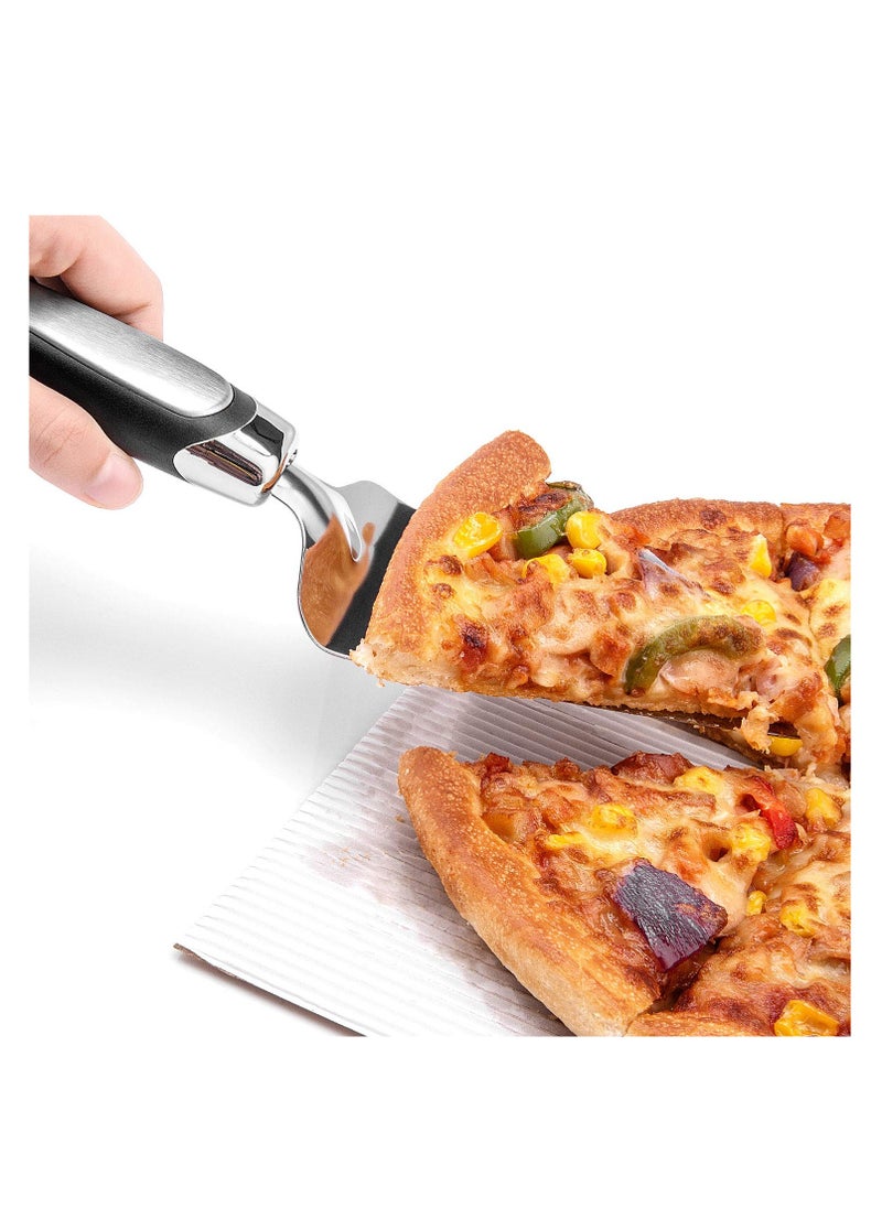 2PCS Flatware Pie Server Stainless Steel Cake Cutter, Pizza/Tart/Dessert Slicer.