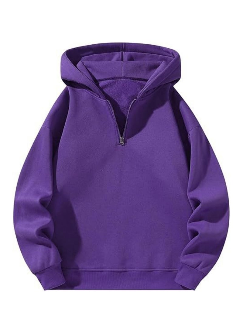 Casual Zipper Hoodie Loose Sports Hoodie
